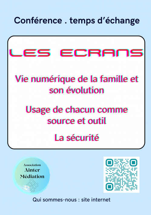 Conference ecrans en famille